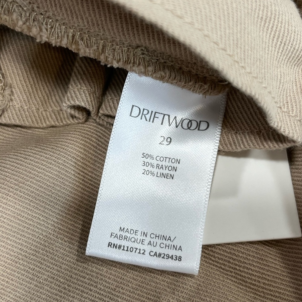 Driftwood Veronica Paperbag Linen Blend Rope Belt Shorts NWT 29 - Picture 8 of 10